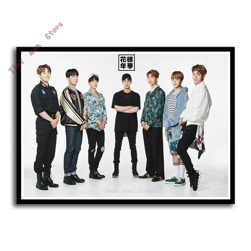 Kpop bangtan плакаты ясное изображение наклейки на стену украшение дома высокое качество принты RM Jimin Jin домашнее искусство 42*30 см без рамки