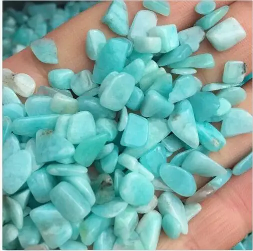 1//4lb Tumbled 100/% NATURAL Amazonite QUARTZ Crystal Stones 7-9mm Wholesale