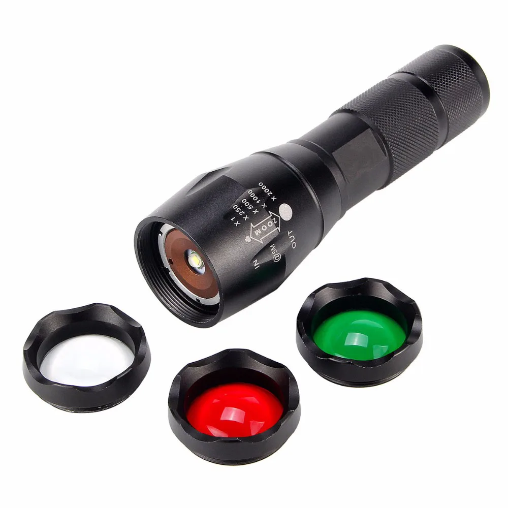 

Hot Black LED Flashlight Cree XML-T6 3800lm 3 Mode Tactical Hunting Light USB Charging Mini Glare 1865 0 Flashlight