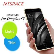 6000 mAh модное портативное зарядное устройство чехол для Oneplus 5 T Ультра тонкий корпус питания внешний резервный чехол-аккумулятор