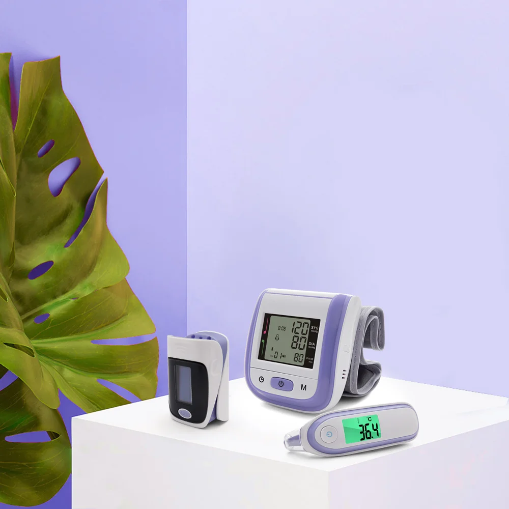 Cena Yongrow cyfrowy medyczny pulsoksymetr SpO2 ciśnieniomierz nadgarstkowy ucha termometr na podczerwień tlen PR Sphygmomanometer