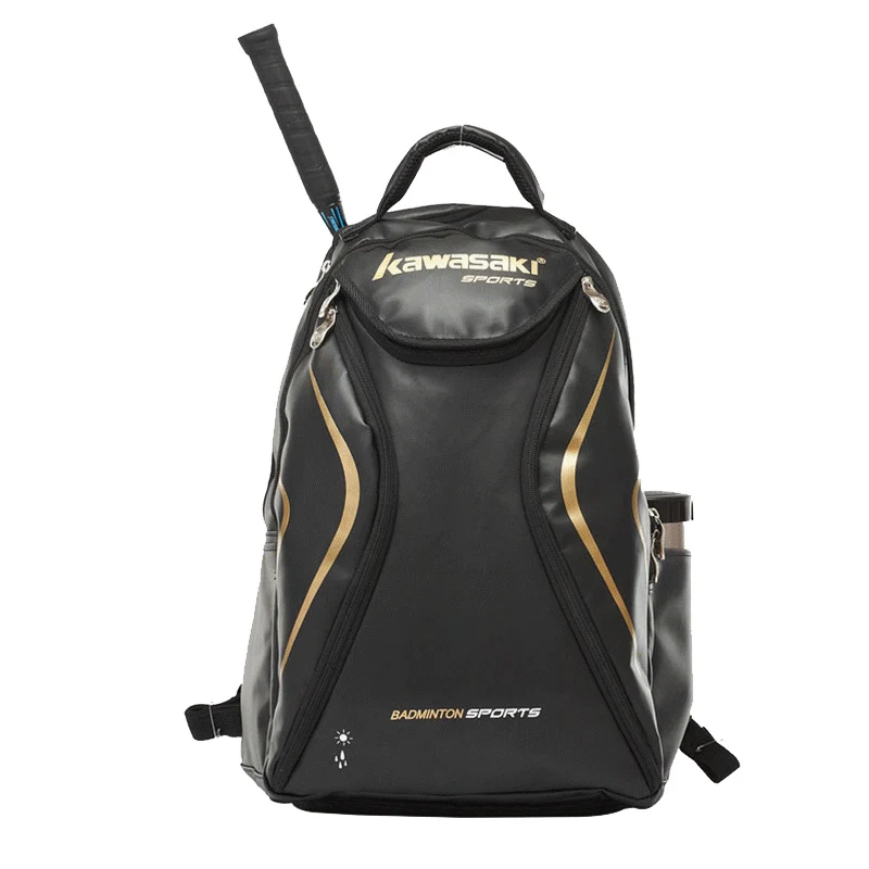 

Kawasaki Backpack Waterproof Large Capacity Racket Bag Badminton Paddle Sports Can Hold 2-3 Rackets With Shoes Bag