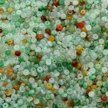 Натурального нефрита разбросаны шарики товары лед видов jade три цвета счеты бисер DIY Цепочки и ожерелья браслет аксессуары и украшения