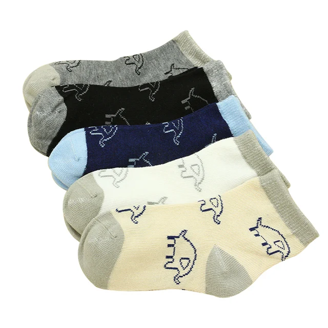 Hilenhug Boys Socks For Baby Kids Toddler Elephant Style Cotton