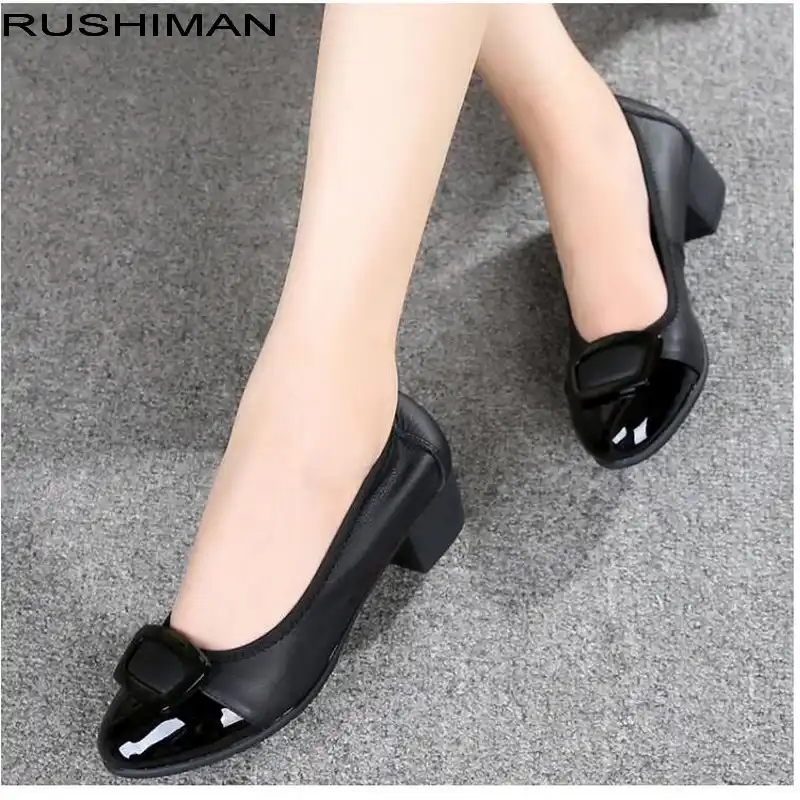 الخريف النساء جلد طبيعي حذاء مسطح امرأة مريحة أحذية عمل غير رسمية النساء الشقق المتسكعون أحذية نسائية مسطحة Aliexpress