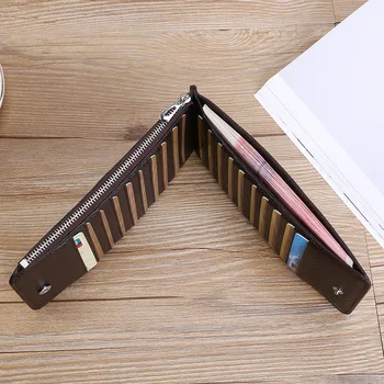 

Weduoduo Genuine Leather Card Holder Big Capacity Long Men And Women Credit Card Holder Multi-functional Card Case Men Wallets