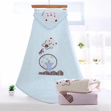 Зимние детские толстые теплые одеяла Новорожденные хлопок конверт получения одеяло детское Для мальчиков и девочек мягкие постельные принадлежности 90*90 см