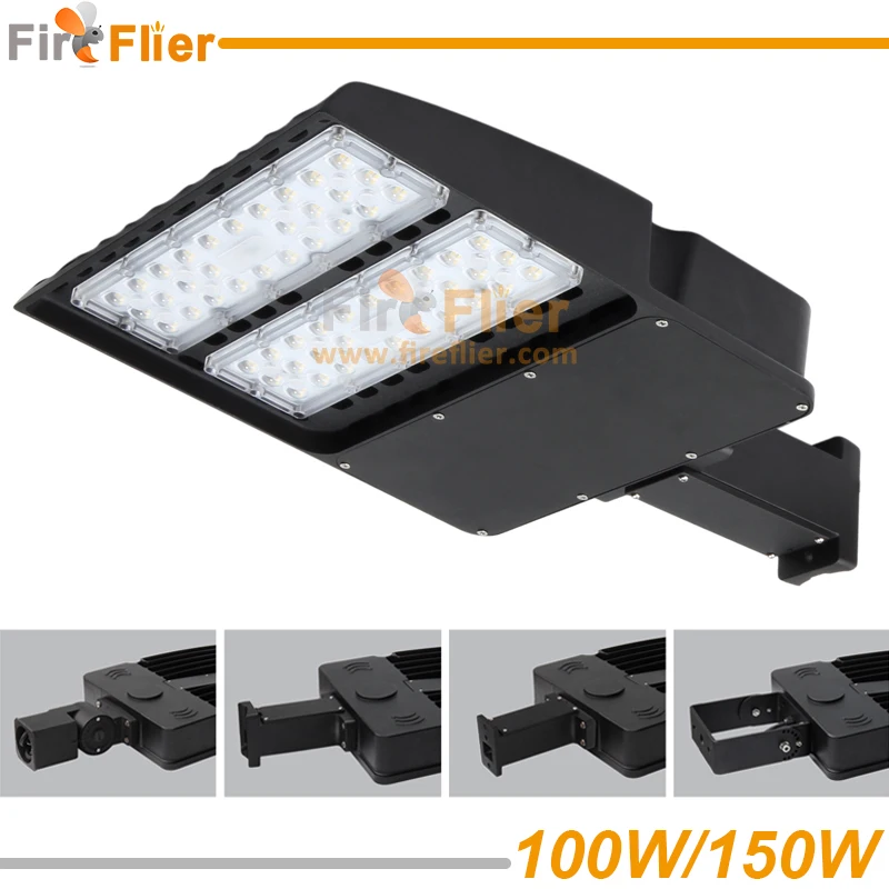 100W shoebox light 150w front