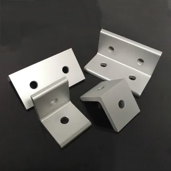 

10PCS/LOT L type 90 Degree 2020 3030 4040 3060 4080 Connector Corner Angle Bracket Connection Joint Strip For Aluminum Profile
