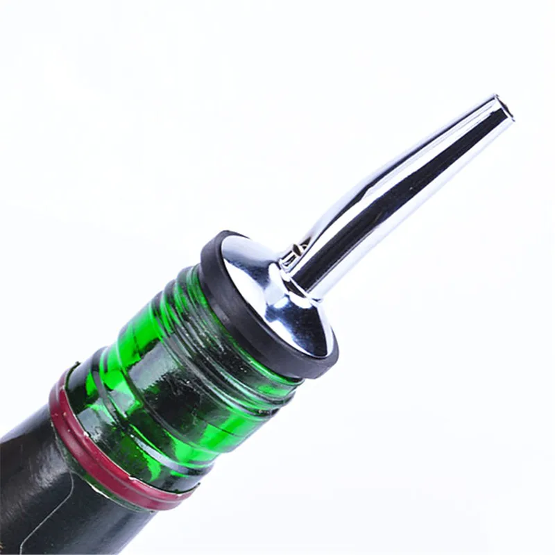 

2Pcs Stainless Steel Liquor Spirit Pourer Flow Wine Bottle Pour Spout Stopper Barware Wine Pourers