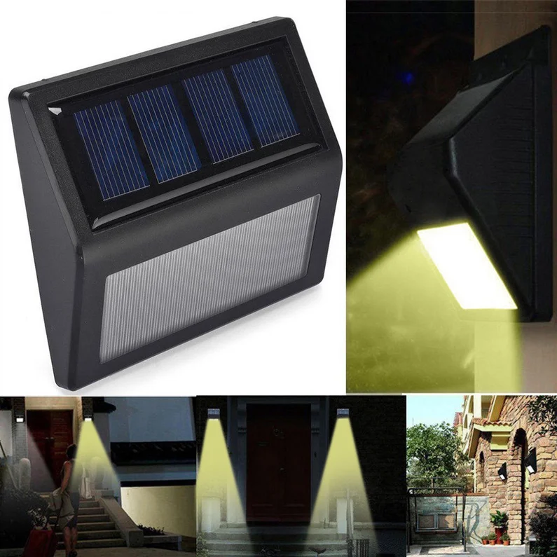 

NEW Fashion Waterproof 6 LED Solar Power PIR Motion Sensor Wall Light Outdoor Garden Solar Optically controlled Light Lawn Lamps
