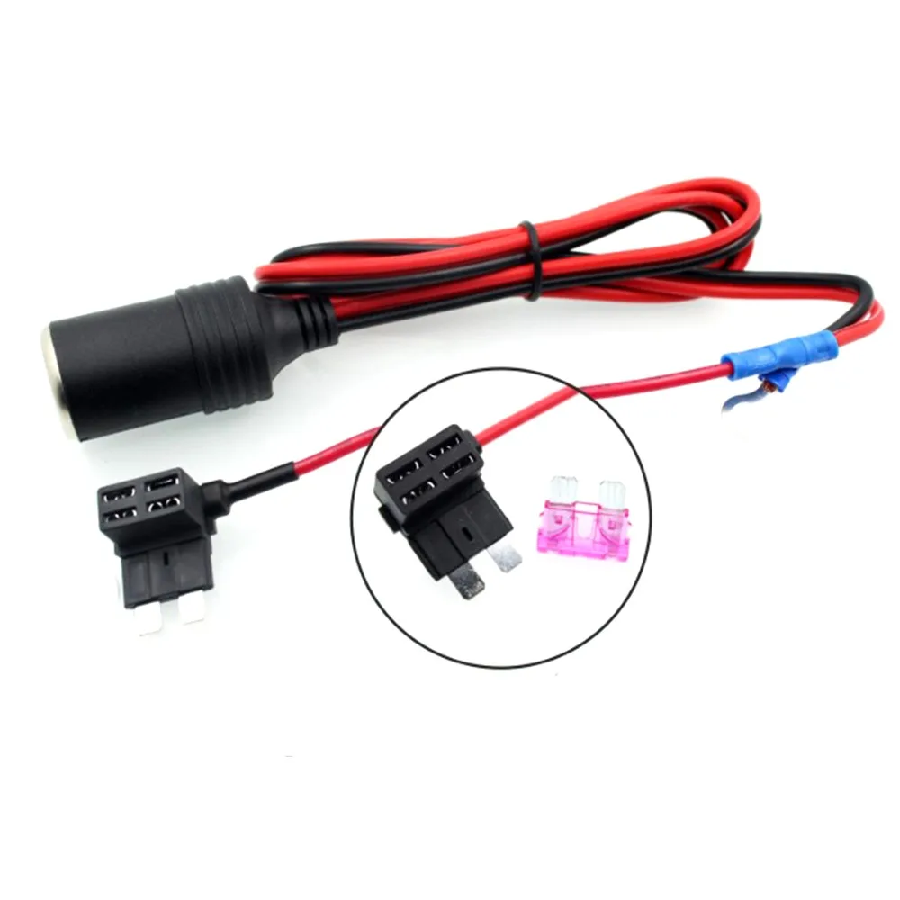 1.5MM Cigarette Lighter Female Socket with 1M Wire + Car Take Electrical Appliances Fuse Box