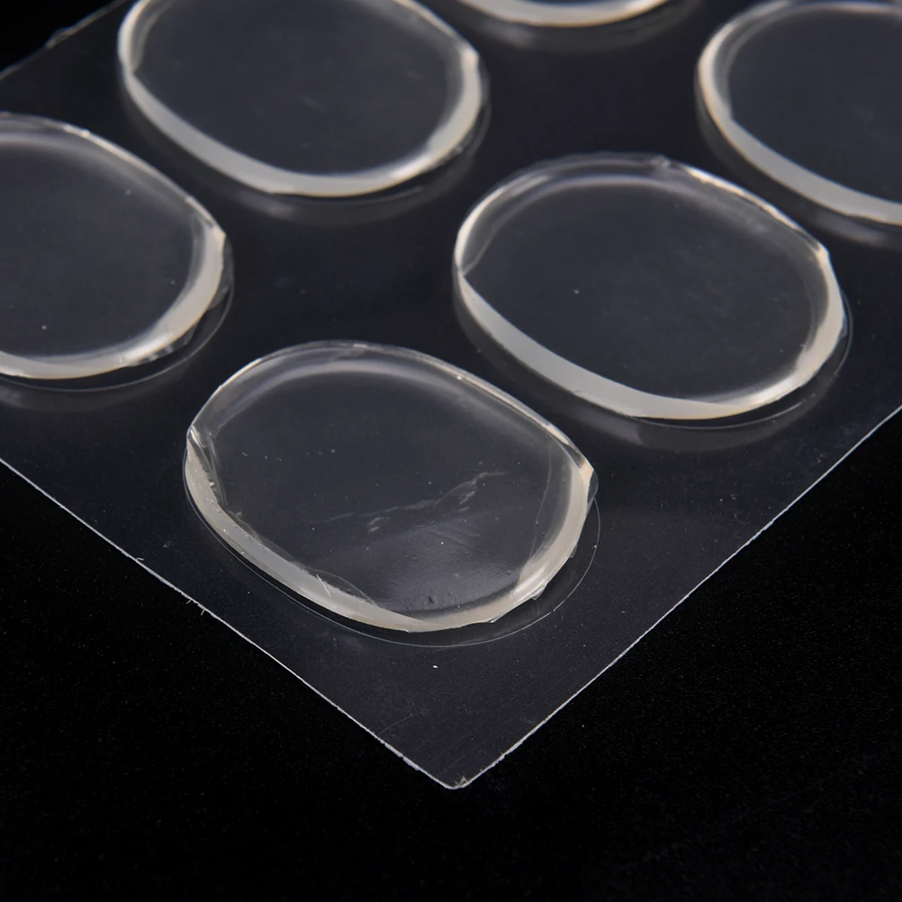 1Sheet Clear Back Silicone Gel Heel Liner Grips Soft Cushion Pad Insole For High Heeled Shoe Hot Sale 2Styles