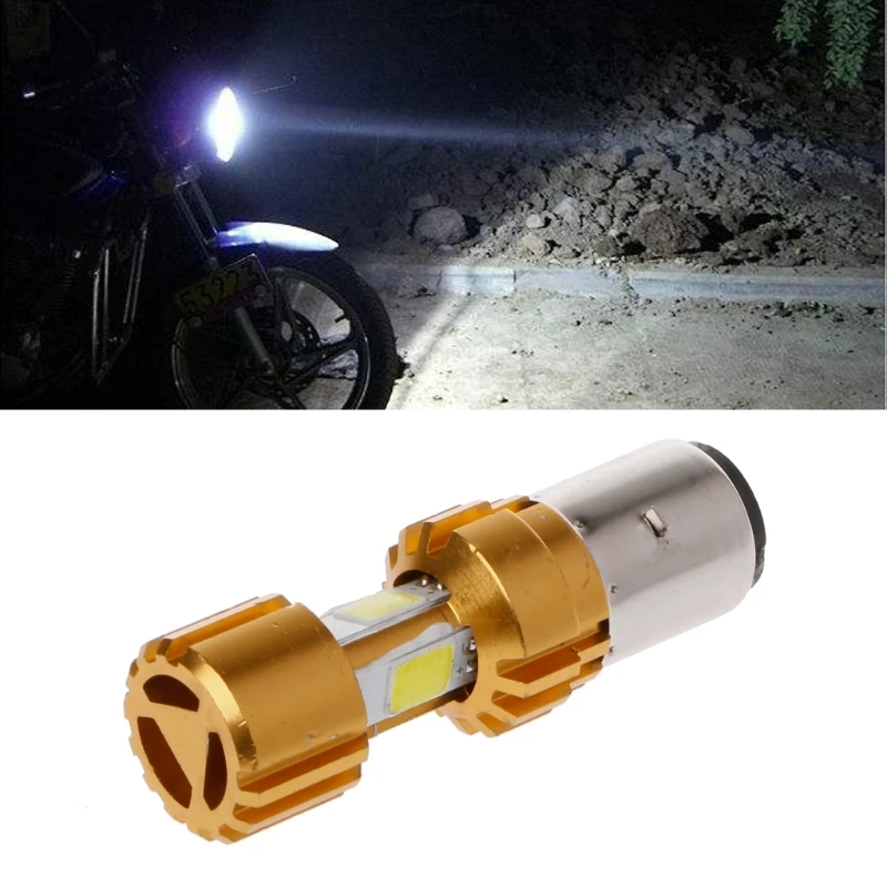 

BA20D LED COB Motorcycle Bike Hi/Lo Headlight Lamp Bulb DC 10-80V 6500K 1500LM