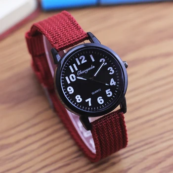 

2019 CYD new high quality children kids boys simple wristwathes canvas sports waterproof quartz watches students montrre enfant