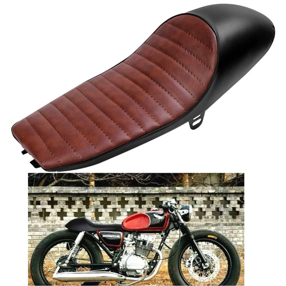 New Cafe Racer Seat Frame Hoop Loop End Brat Large CC With LED Brake Light 230mm