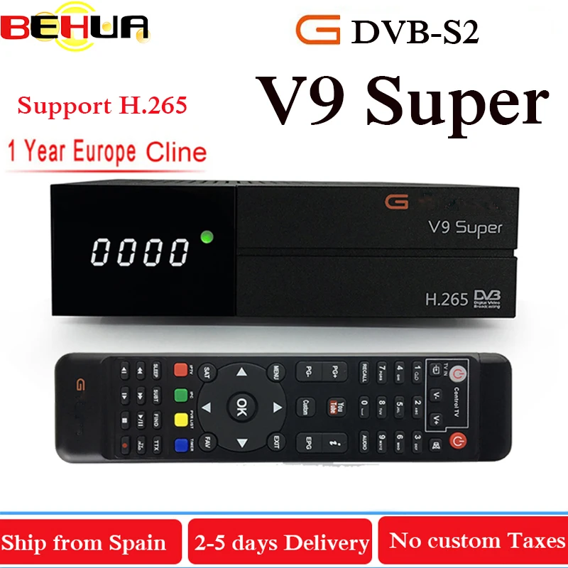 

V9 Super More than Freesat V8 Super V8 NOVA DVB S2 Satellite Receiver Receptor Decoder + 1 Year 7 Clinne European TV Receiver