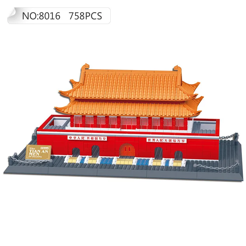 

Wange Building Blocks Compatible with W8016 758P Models Building Kits Blocks Toys Hobby Hobbies For Chlidren