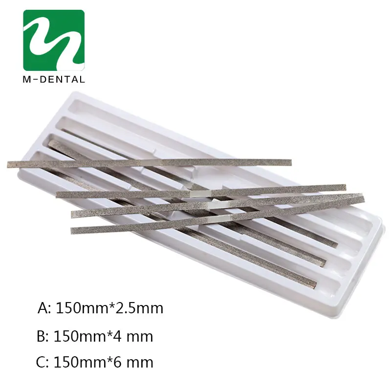 

12Pcs/box Dental Metal Polishing Stick Strip With Single Side Of Alumina-Plated Sanding Surface for Dental 2.5mm/4mm/6mm Width