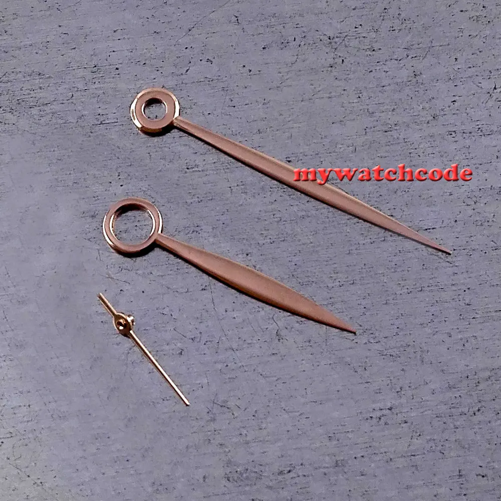 parnis rose golden watch hands for 44mm case untas ETA 6497 6498 st36 movment 23 | Наручные часы