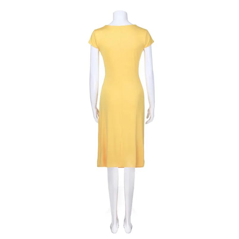sexy 2018 summer dresses short sleeve and knee-length dress evening dress sheath party dress vestido dropshipping #F#50JY2506
