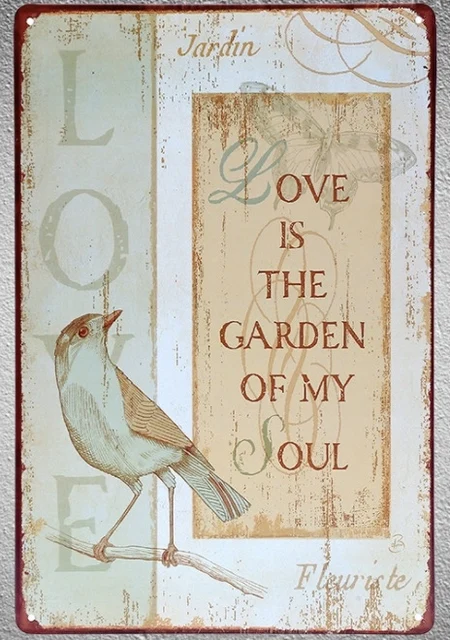 60 Pc Quotes Love Is The Garden Of My Soul Friendship Tin Plate Sign Inspiration Love Plaques Quotes 60 Pc Quotes Love Is The Garden Of My Soul Friendship Tin Plate Sign Inspiration Love Plaques Quotes