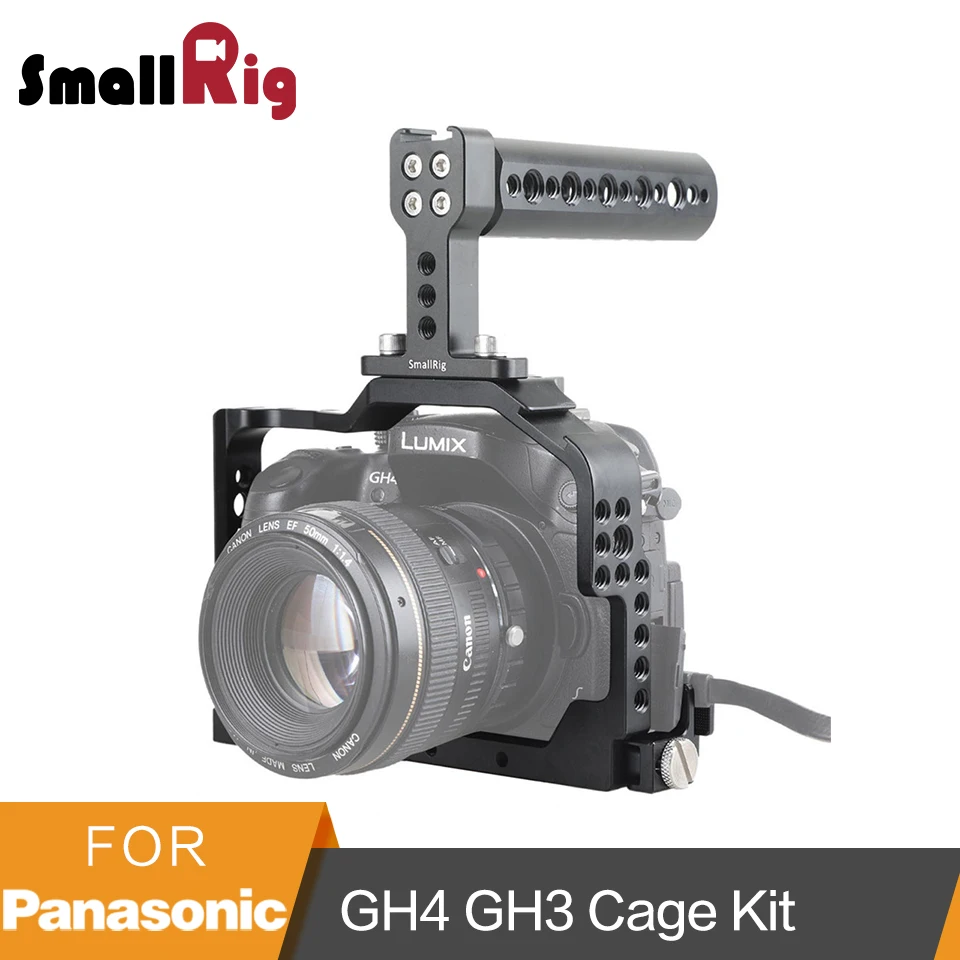 SmallRig для Panasonic Lumix DMC-GH4/GH3 камера клетка комплект с верхней ручкой и HDMI зажим-1980