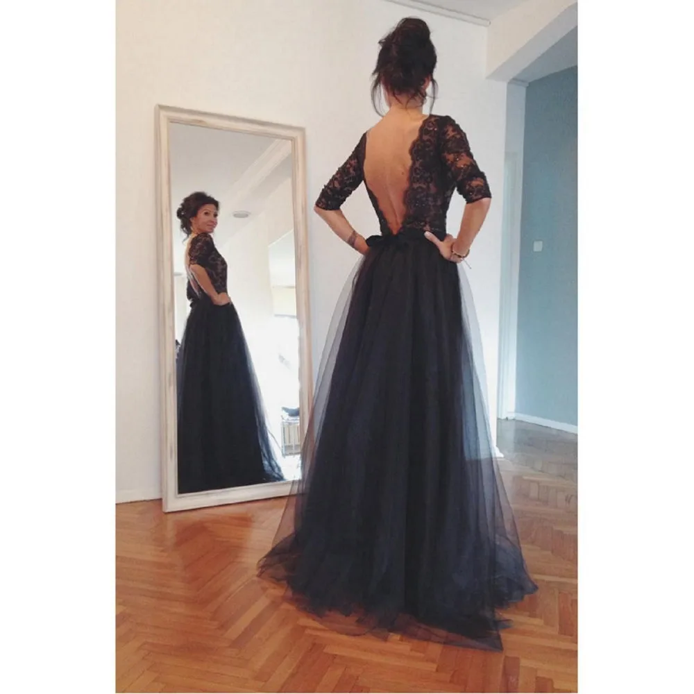 Black-Lace-Long-Backless-Prom-Dresses-Sexy-Tulle-Boat-Neck-Three-Quarter-Sleeves-Beaded-Floor-Length (2).jpg.jpg