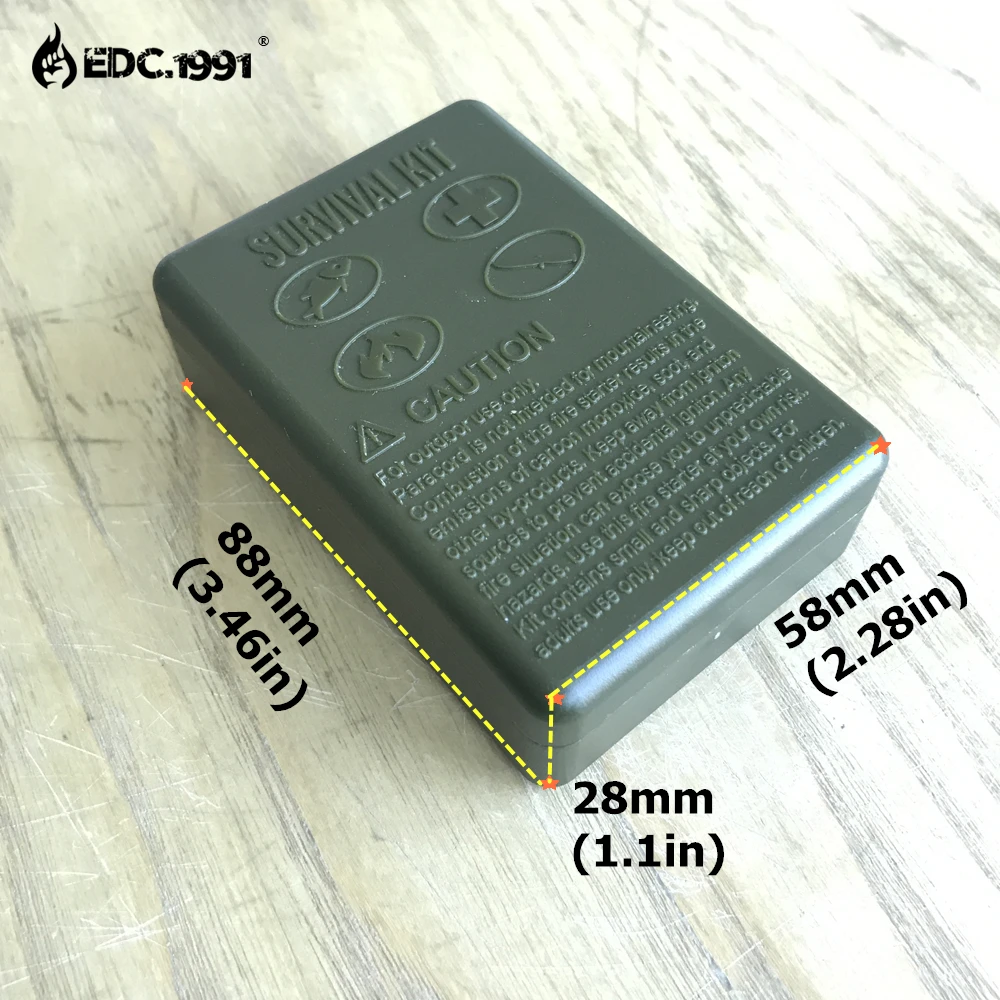 2017 NEW EDC.1991 12 in1 Outdoor Camping Equipment Sealed box Survival Kit SOS Knife Carabiner Edc Tools for compass Wire Saw 2017 NEW EDC.1991 12 in1 Outdoor Camping Equipment Sealed box Survival Kit SOS Knife Carabiner Edc Tools for compass Wire Saw