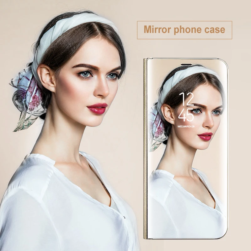 Умный зеркальный флип чехол для Xiaomi Mi 9 8 SE Lite A2 A1 6X 5X 5C чехлы PocoPhone F1 Mix 2 Note Max