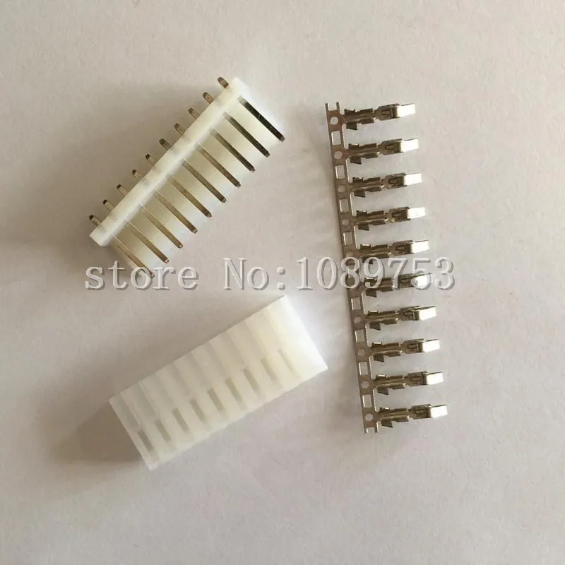 

100sets/Lot CH 3.96mm 10 Pin Connector Kit Straight Pin Header+Terminal+Housing