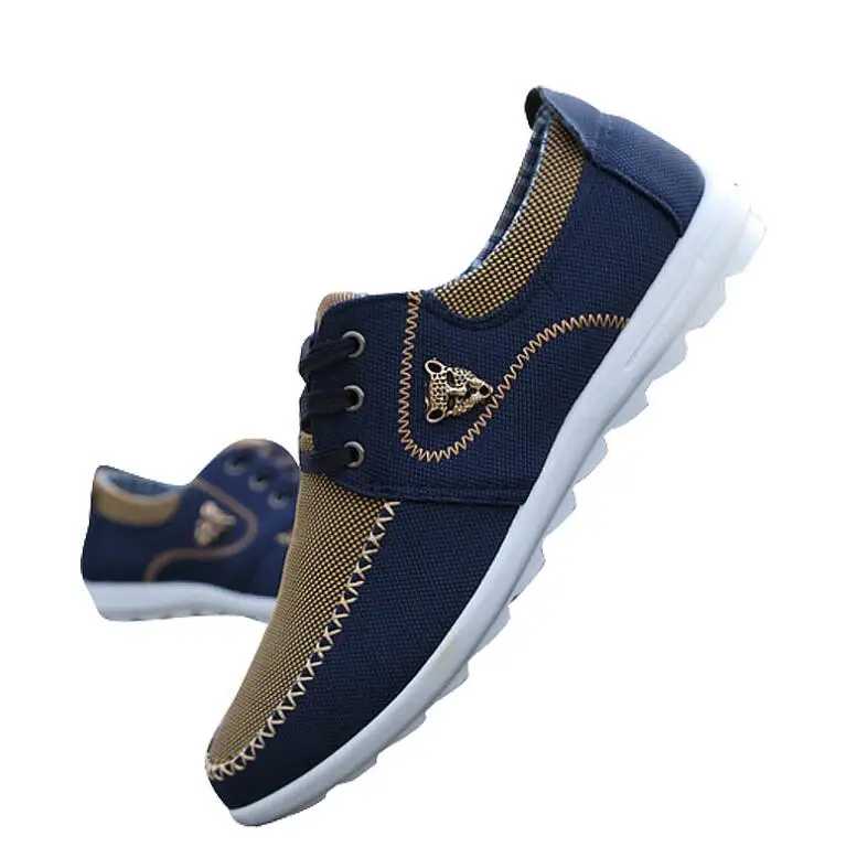 

NAUSK Drop Shipping Men Casual Shoes Big Size 39-46 Canvas Shoes for Men Driving Shoes Soft Comfortatble Man Footwear Size 39-48