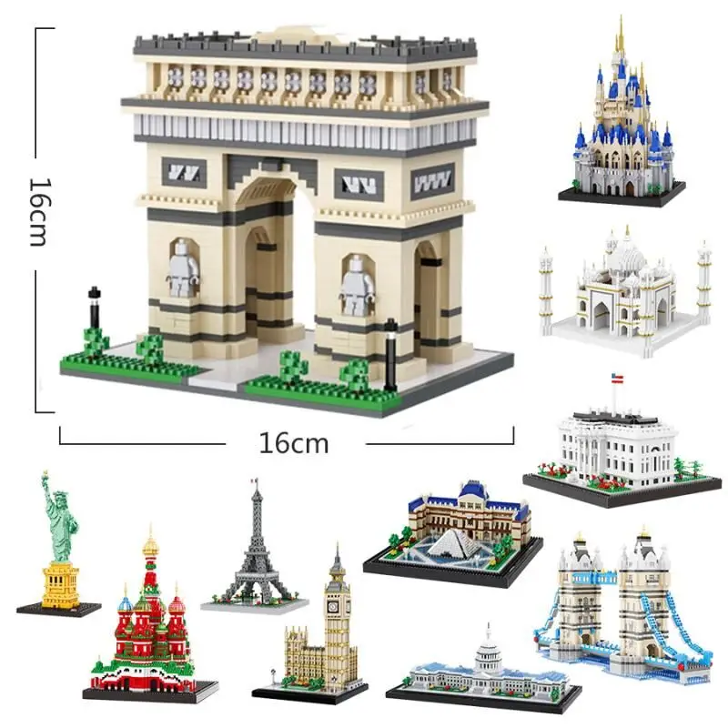 

BALODY Building blocks Model Series with small particles assembled Toys
