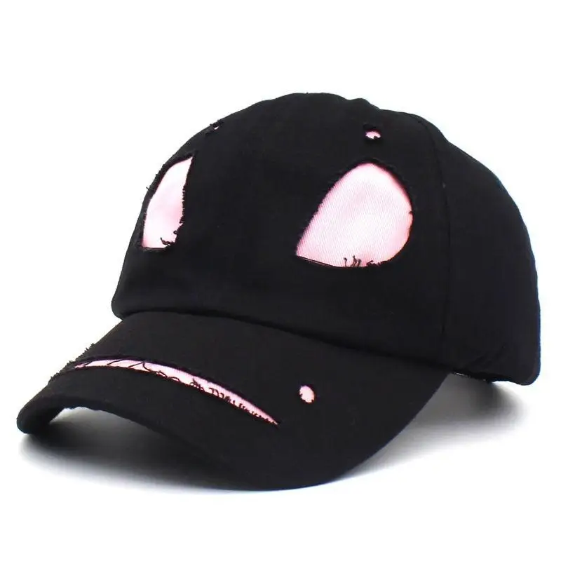 Мультфильм Дьявол Форма Casquette Бейсбол кепки Регулируемый Snapback шапки для мужчин и женщин 201 - Цвет: Розовый