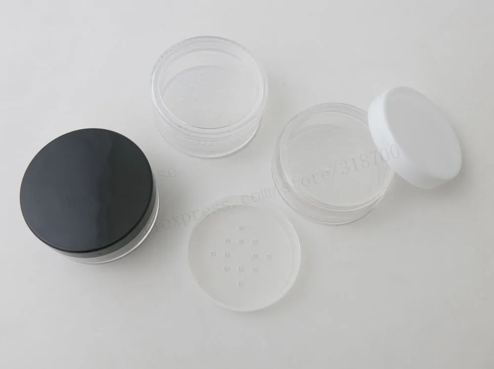 new design 100pcs x 30G Clear Plastic Travel Makeup Cream Refillable Bottles Cosmetic Jar Pot Eyeshadow 4