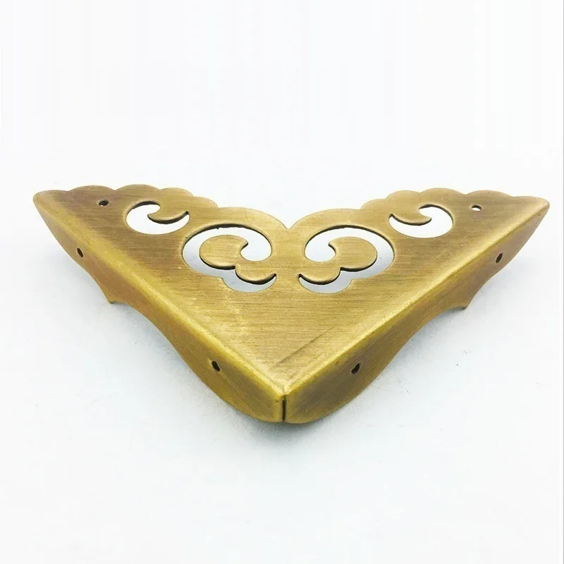 

SSU#1 antique edging furniture copper fittings three sides table wooden box corner flower angle piece