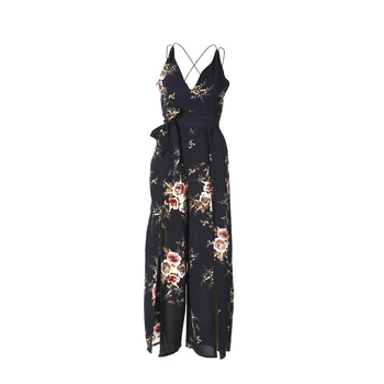 

Fashion Women Summer Boho Beach -lang Maxi Overall