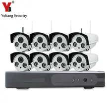 Yobangбезопасности 8CH беспроводная Wifi система видеонаблюдения 8x720 P 1.0MP наружная цилиндрическая камера видеонаблюдения влагостойкая ночного видения