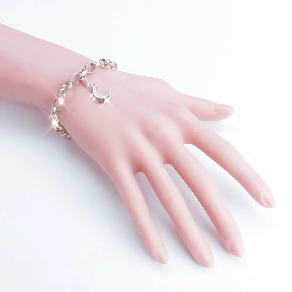 Защитный украшения в виде луны Кулон, 2019 Томас Стиль Jewelry 925 пробы серебро TS модный подарок для Для женщин девушка подходит браслет Цепочки и
