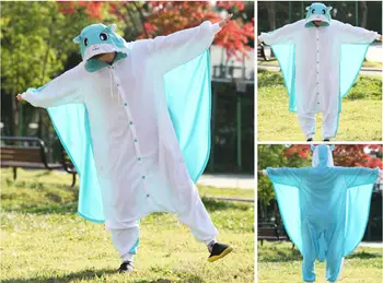 

Animal Costume Cosplay Adult Pyjamas JP Animal blue yellow dragon dinosaur kangaroo giraffe flying squirrel cow cattle Pajamas