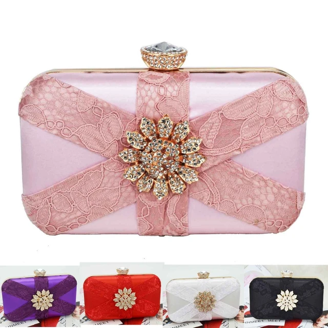 Vanity Pouch Pink Colour with Blue Big Flower Design. – lakshya bags