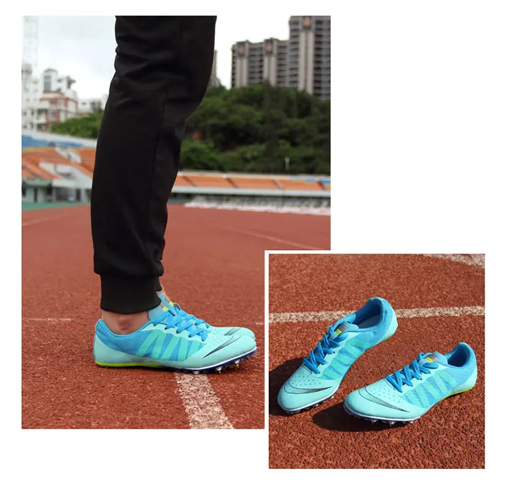 Мужские и женские спортивные шиповки, мужская спортивная обувь с шипами, дышащие кроссовки унисекс для бега, большие размеры 35-45