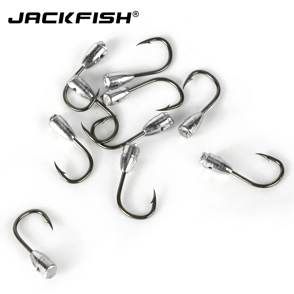 Lot 10Pcs Lead Head Fishing Hooks Jig Triangle Fishhook Baits Tackle 3g 5g 7g