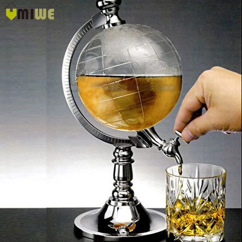 Bar decoration Creative mini globe water dispenser/ personality beer Liquid drinking machine home decor Wine Pourers Bar Tools