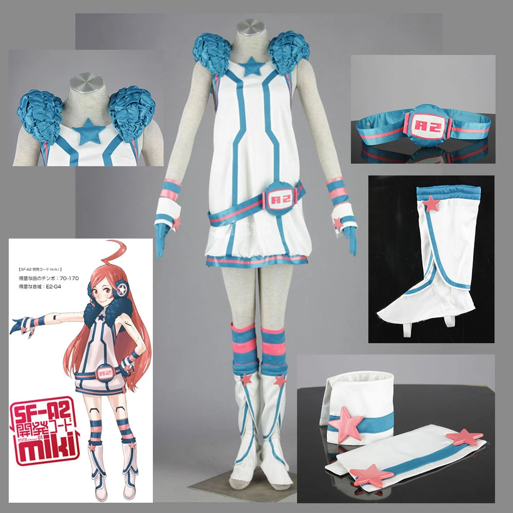 Athemis Vocaloid Miki Cosplay Dress Full Set Girls Unique Design O Neck Lovely White Dress Outfit Anime Cosplay Costume Anime Cosplay Costumes Cosplay Costumeanime Cosplay Aliexpress