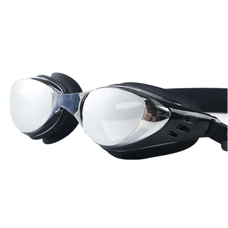 Регулируемые очки для плавания, водонепроницаемые, противотуманные, УФ-защита, Взрослые Профессиональные цветные линзы, очки для плавания оптика