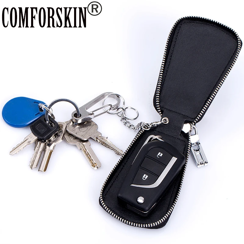 

2017 New Arrival Split Leather Key Case Brand Unisex Multinational Key Keeper Fashion Design Key Wallet For Car On Sale