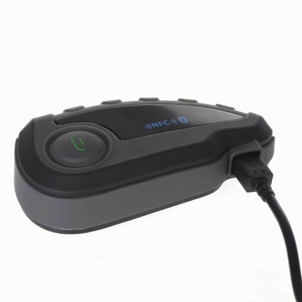 1200 м Bluetooth Интерком мотоциклетный шлем переговорные гарнитура NFC Дистанционное Управление полный дуплекс с FM