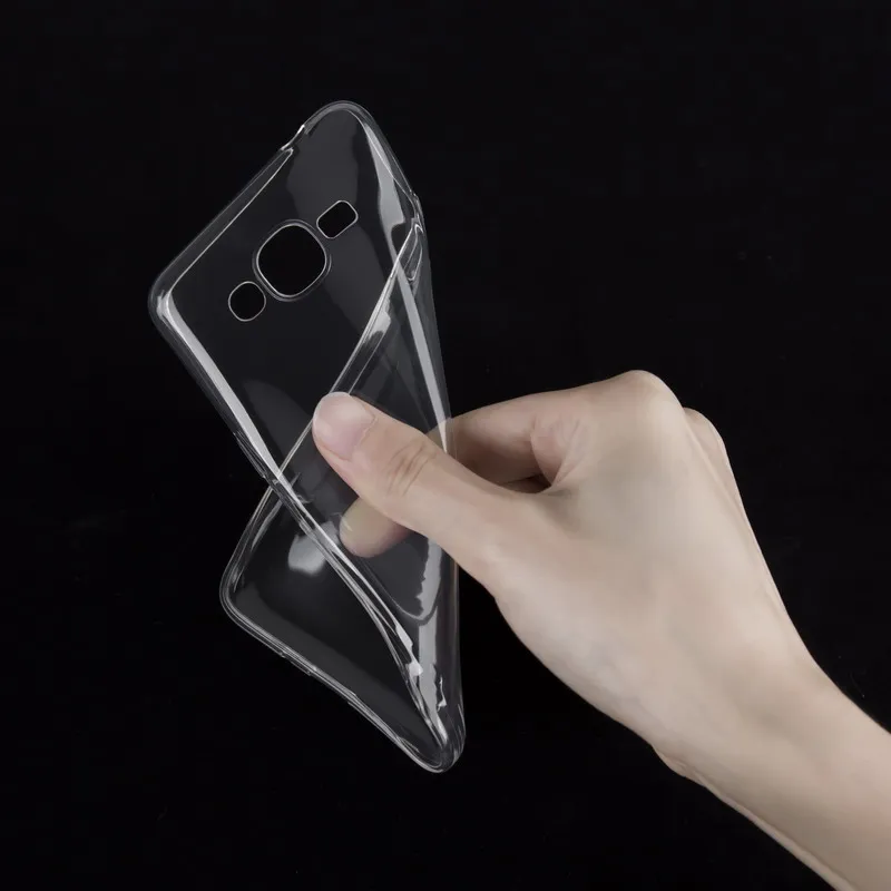 Clear or Black Силиконовые чехлы Land для samsung Galaxy J2 Core G260F, Прозрачная мягкая задняя крышка из ТПУ для телефона 5,0 дюймов для G260F, черный корпус - Цвет: Clear or Black
