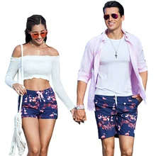 Пара плавки быстросохнущие женские мужские пляжные плавки для плавания для серфинга Беговые Спортивные штаны больших размеров короткий купальный костюм